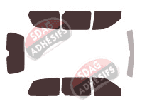 Kit film teinté Kia Carnival (2) 5 portes (1999 - 2006)