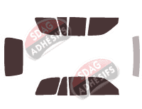 Kit film teinté Kia Sportage (1) 5 portes (1994 - 2004) Kit film teinté Kia Sportage (1) 5 portes (1994 - 2004)