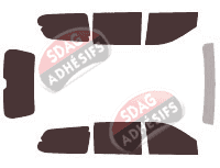 Kit film teinté Kia Sedona (2) 5 portes (2006 - 2014)