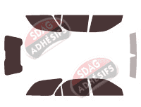 Kit film teinté Lancia Lybra Break 5 portes (1998 - 2005) Kit film teinté Lancia Lybra Break 5 portes (1998 - 2005)