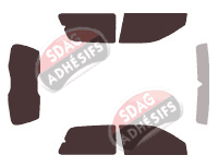 Kit film teinté Lancia Ypsilon (1) 3 portes (1996 - 2003)