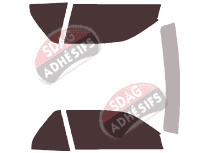 Kit film teinté Bmw Serie 3 (3) Cabriolet 2 portes (1994 - 1999)