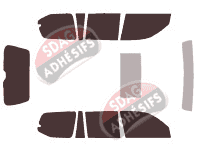 Kit film teinté Lexus GX (1) 5 portes (2001 - 2009)