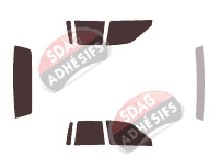 Kit film teinté Lincoln Town Car (2) Berline 4 portes (1990 - 1997)