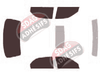 Kit film teinté Mazda 626 (5) Berline 4 portes (1997 - 2002)