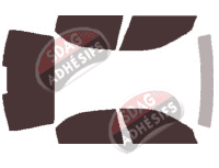 Kit film teinté Alfa Romeo 166 Berline 4 portes (1998 - 2005)