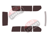 Kit film teinté Mercedes-Benz Vito / EQV (1) 4 portes (1996 - 2003) Kit film teinté Mercedes-Benz Vito / EQV (1) 4 portes (1996 - 2003)