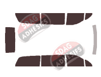 Kit film teinté Mercedes-Benz Vito / EQV (2) Long 4 portes (2003 - 2014)