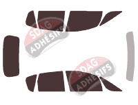 Kit film teinté Mitsubishi Colt (6) 5 portes (2004 - 2009)