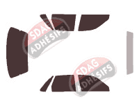 Kit film teinté Mitsubishi Galant (6) Berline 4 portes (1987 - 1993)