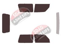 Kit film teinté Mitsubishi Pajero (2) Court 3 portes (1991 - 2000) Kit film teinté Mitsubishi Pajero (2) Court 3 portes (1991 - 2000)