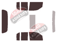 Kit film teinté Nissan Frontier (2) Crew Cab Pick-up 4 portes (2005 - 2021)