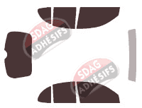 Kit film teinté Nissan Micra (3) 5 portes (2002 - 2010) Kit film teinté Nissan Micra (3) 5 portes (2002 - 2010)