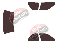 Kit film teinté Nissan Sentra (2) Coupé 2 portes (1985 - 1990) Kit film teinté Nissan Sentra (2) Coupé 2 portes (1985 - 1990)