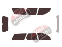 Kit film teinté Opel Vectra (B) Break 5 portes (1996 - 2003)
