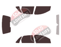 Kit film teinté Opel Corsa (C) 5 portes (2000 - 2006)