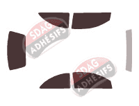 Kit film teinté Opel Corsa (C) 3 portes (2000 - 2006)