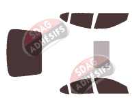 Kit film teinté Pontiac Grand Prix (7) Berline 4 portes (2004 - 2008)