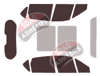 Kit film teinté Renault Scenic (2) Court 5 portes (2003 - 2009) Kit film teinté Renault Scenic (2) Court 5 portes (2003 - 2009)