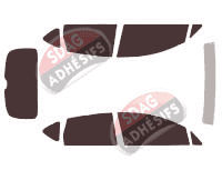 Kit film teinté Seat Altea (1) 5 portes (2004 - 2009)