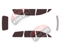 Kit film teinté Toyota Previa (2) 5 portes (2000 - 2006)