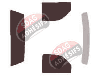 Kit film teinté Chevrolet 1500-2500-3500 (5) Standard Cab Pick-up 2 portes (1998 - 2007)