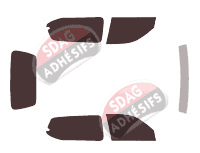 Kit film teinté Toyota Land Cruiser (11) 3 portes (2003 - 2009) Kit film teinté Toyota Land Cruiser (11) 3 portes (2003 - 2009)