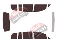 Kit film teinté Volkswagen Touran (1) 5 portes (2002 - 2010) Kit film teinté Volkswagen Touran (1) 5 portes (2002 - 2010)