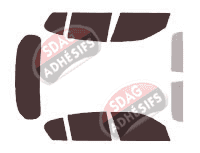 Kit film teinté Bmw Serie 1 (2) 5 portes (2011 - 2017) Kit film teinté Bmw Serie 1 (2) 5 portes (2011 - 2017)