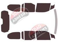 Kit film teinté Toyota ProAce City (1) Long 4-5 portes (depuis 2018)