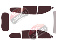 Kit film teinté Chrysler Voyager (6) Grand 5 portes (depuis 2018)