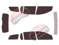 Kit film teinté Renault Logan (2) MCV Break 5 portes (2013 - 2020)