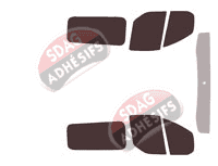 Kit film teinté Ford Custom Transit (1) Utilitaire 5/6 portes (2014 - 2023) Kit film teinté Ford Custom Transit (1) Utilitaire 5/6 portes (2014 - 2023)
