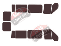 Kit film teinté Ford Transit (4) Court 6 portes (2000 - 2013)