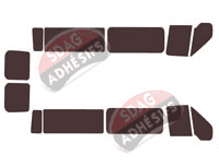 Kit film teinté Ford Transit (4) Long 6 portes (2000 - 2013)
