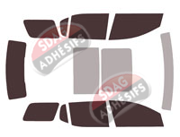 Kit film teinté Gmc Acadia (2) 5 portes (2017 - 2023)