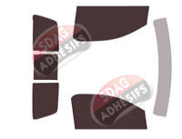 Kit film teinté Gmc 2500-3500 Sierra (4) Simple Cabine Pick-up 2 portes (2014 - 1019)