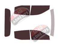 Kit film teinté Ldv T60 (1) Pick-up 4 portes (depuis 2021)