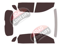 Kit film teinté MG EHS (1) 5 portes (2018 - 2024)