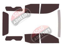 Kit film teinté Renault Alaskan (1) Hard Top 5 portes (depuis 2017)