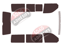 Kit film teinté Volkswagen Transporter T6 (6) Court 4 portes (depuis 2015)
