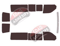 Kit film teinté Volkswagen Transporter T6 (6) Long 5 portes (depuis 2015)