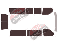 Kit film teinté Volkswagen Transporter T4 (4) Long 5/6 portes (1990 - 2003)