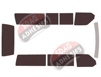 Kit film teinté Volkswagen Transporter T4 (4) Long 4.5 portes (1990 - 2003)