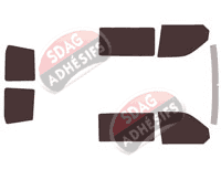 Kit film teinté Volkswagen Transporter T6 (6) Utilitaire 6 portes (depuis 2015)