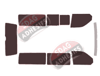 Kit film teinté Volkswagen Transporter T6 (6) Long 4 portes (depuis 2015)