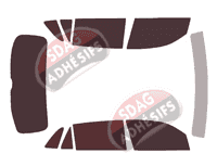 Kit film teinté Volkswagen Atlas (1) Cross Sport 5 portes (depuis 2020)