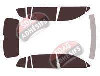Kit film teinté Volkswagen Tiguan (2) Allspace 5 portes (2018 - 2023)