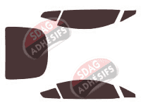 Kit film teinté Aston Martin Vantage (1) V12 Coupé 2 portes (2005 - 2018) Kit film teinté Aston Martin Vantage (1) V12 Coupé 2 portes (2005 - 2018)