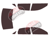 Kit film teinté Audi A3 (3) Berline 4 portes (2013 - 2020) Kit film teinté Audi A3 (3) Berline 4 portes (2013 - 2020)